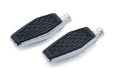 Chrome Kuryakyn Hex Pegs with adapters for motorcycle foot pegs, stylish and durable