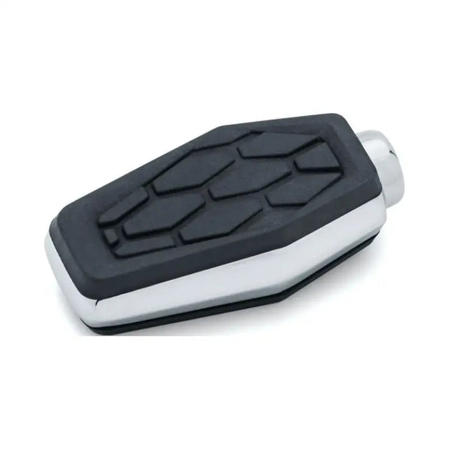 Kuryakyn Hex Shift Peg Chrome with black rubber tread for smooth shift control