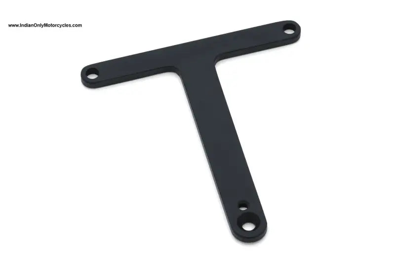 Black metal T-shaped adapter mount for horn cover adapter on Kuryakyn Indian 5759