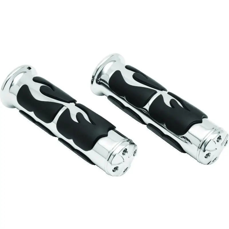 Kuryakyn 6262 Kuryakyn ISO Flame Grips Metric Universal 1inch Chrome - 6262