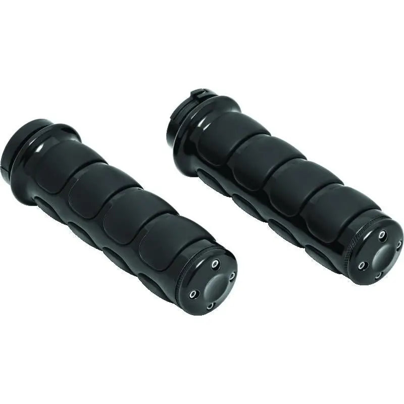 Kuryakyn 6320 Kuryakyn ISO Grips Dual Cable Black - 6320