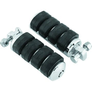 Kuryakyn 8002 Kuryakyn ISO Peg Large With Male Adapter Chrome (Pair) - 8002