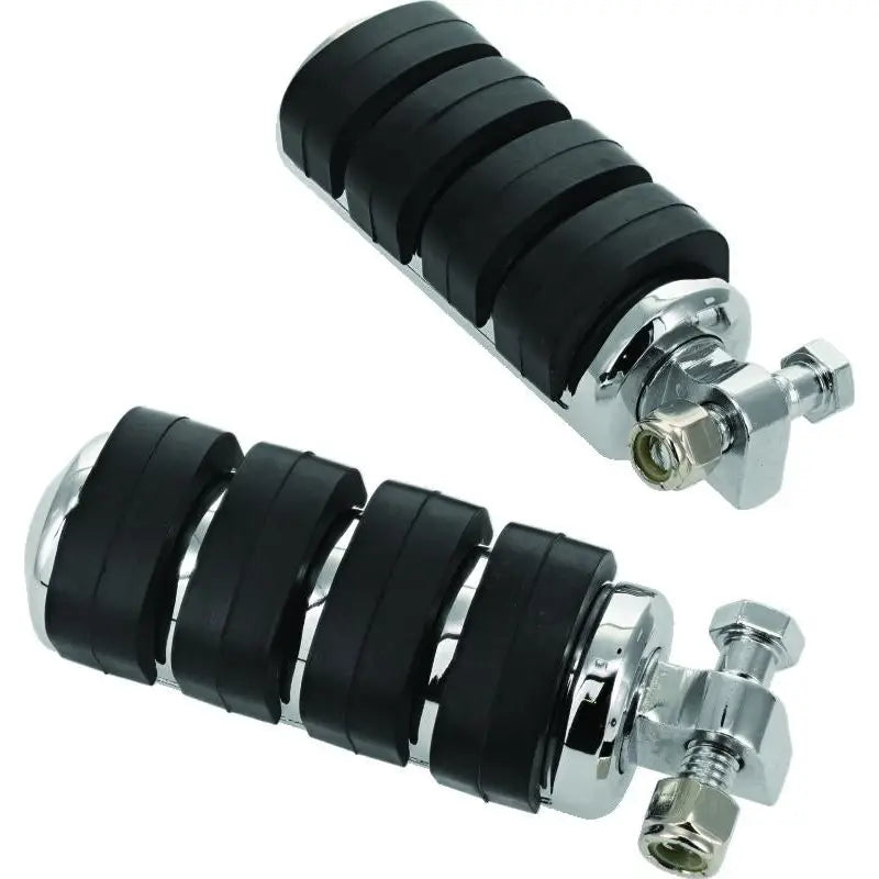 Kuryakyn 8002 Kuryakyn ISO Peg Large With Male Adapter Chrome (Pair) - 8002