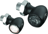 Kuryakyn Kellerman Atto Smoke Lens White Satin Black - 2526 - Lights