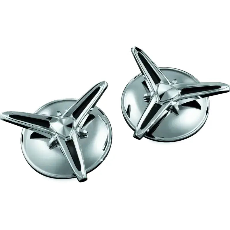 Kuryakyn Knock-Off Center Caps For Trikes Chrome - RV and Auto Parts