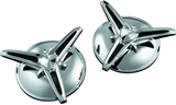 Kuryakyn Knock-Off Center Caps For Trikes Chrome - RV and Auto Parts