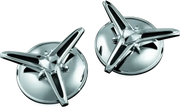 Kuryakyn Knock-Off Center Caps For Trikes Chrome - RV and Auto Parts