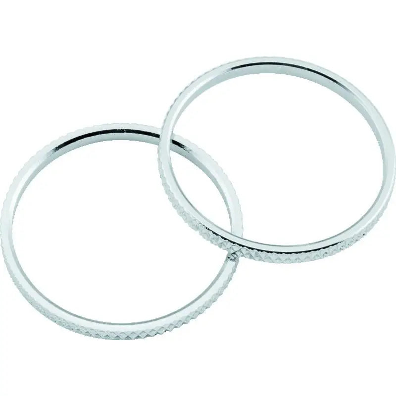 Kuryakyn 6220 Kuryakyn Knurled Accent Rings Chrome (Pair) - 6220