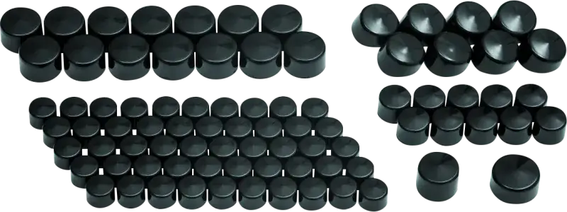 Kuryakyn Kool Kaps Engine Kit Milwaukee-8 Gloss Black - RV and Auto Parts
