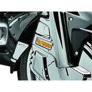 Kuryakyn L.E.D. Front Reflector Conversion Light Amber Chrome - Kuryakyn