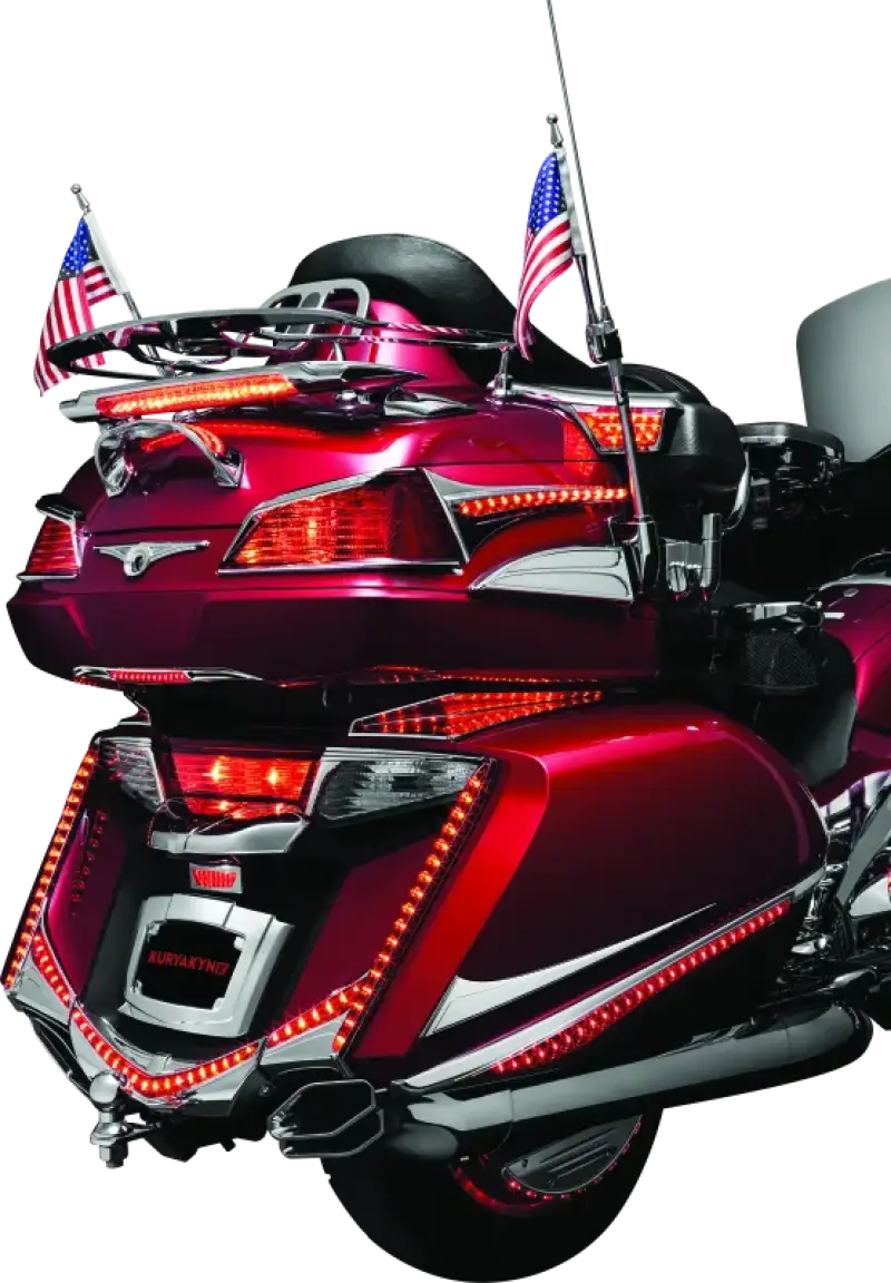 Kuryakyn L.E.D. Lighted Trunk Lid Handle 01-17 GL1800 Chrome - RV and Auto Parts