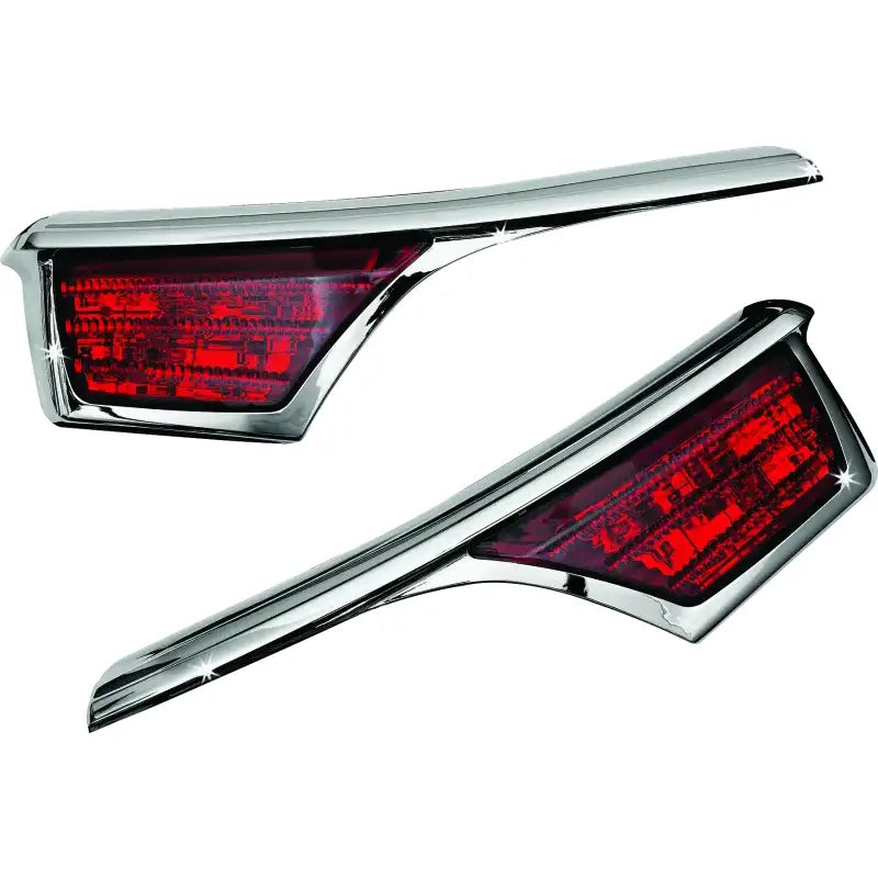 Kuryakyn L.E.D. Passenger Armrest Trim With Turn Signal 06-17 GL1800 Chrome - Kuryakyn
