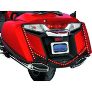 Kuryakyn L.E.D. Rear Fender Tip 12-17 GL1800 Gloss Black Smoke Lens - Kuryakyn