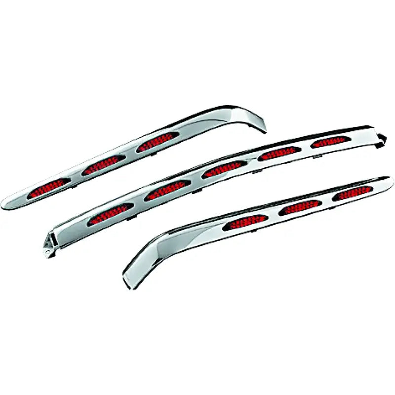 Kuryakyn L.E.D. Trunk Molding For 01-10 GL1800 Chrome Red Lens - Kuryakyn