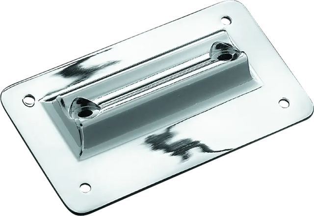 Kuryakyn Laydown License Plate Holder 97-08 Touring Chrome - Kuryakyn