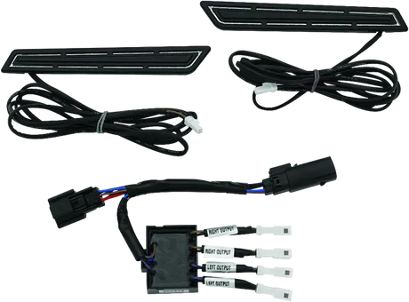 Kuryakyn LED Saddlebag Hinge Accents Black - Lights