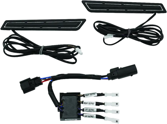 Kuryakyn LED Saddlebag Hinge Accents Black - Lights