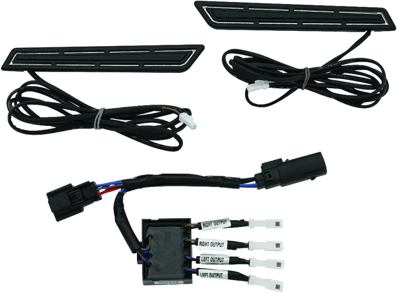 Kuryakyn LED Saddlebag Hinge Accents Black - Lights