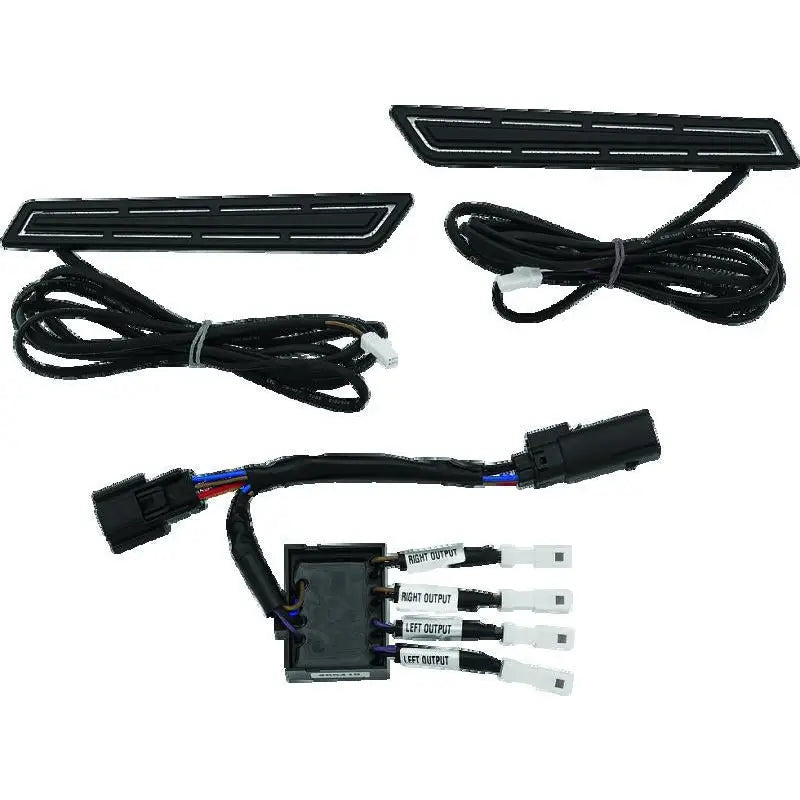 Kuryakyn 5477 Kuryakyn LED Saddlebag Hinge Accents Black