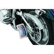 Kuryakyn 9251 Kuryakyn Lighted Curved Vertical Side Mount License Plate Holder