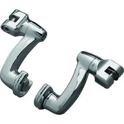 Kuryakyn 8016 Kuryakyn Longhorn Offset Peg Mounts Chrome (Pair) - 8016