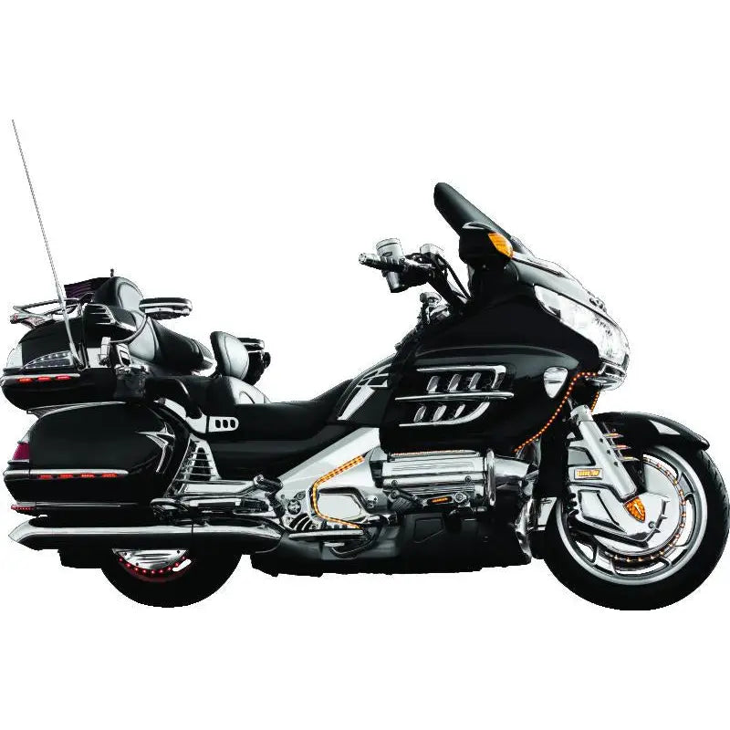 Kuryakyn 3913 Kuryakyn Louvered Battery Box Cover 01-10 GL1800 Chrome
