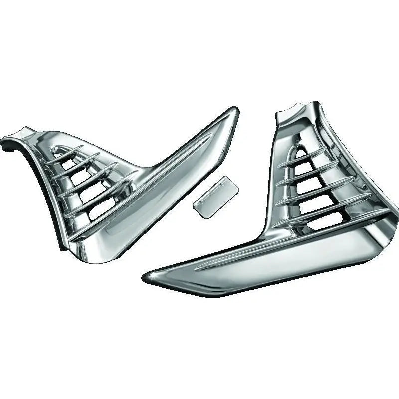 Kuryakyn 3913 Kuryakyn Louvered Battery Box Cover 01-10 GL1800 Chrome