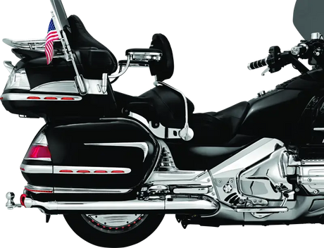 Kuryakyn Louvered Battery Box Cover 01-10 GL1800 Chrome - Kuryakyn