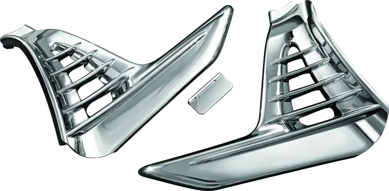 Kuryakyn Louvered Battery Box Cover 01-10 GL1800 Chrome - Kuryakyn