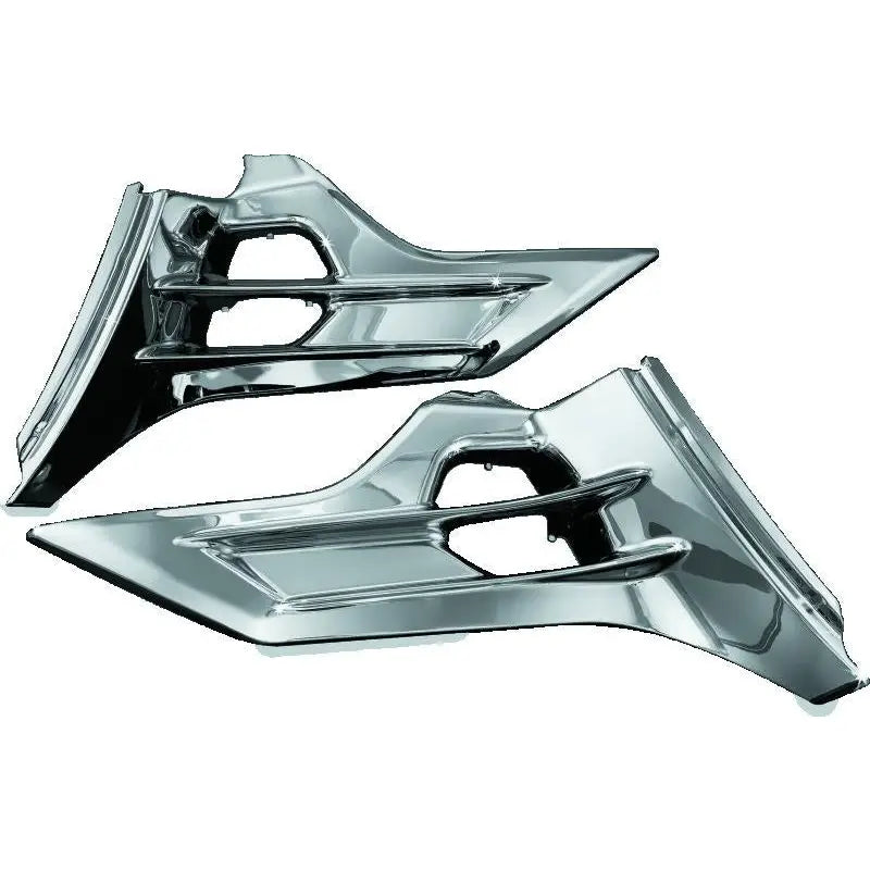 Kuryakyn 7368 Kuryakyn Louvered Battery Box Covers 12-17 Honda GL1800 Chrome - 7368