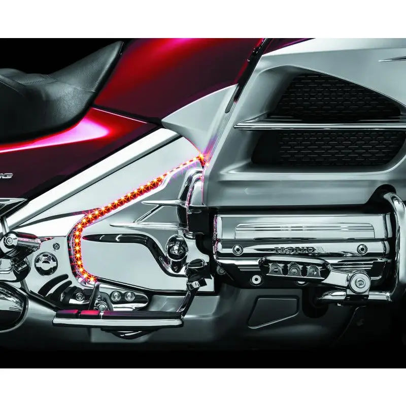 Kuryakyn 7366 Kuryakyn Louvered Transmission Cover 01-17 Honda GL1800 Chrome - 7366