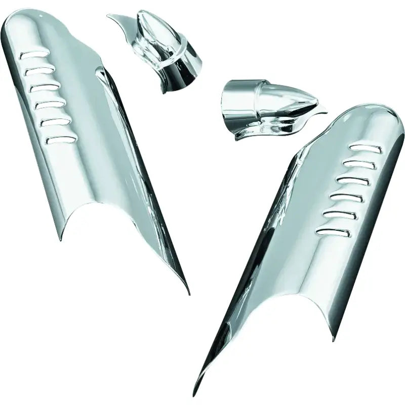 Kuryakyn Lower Leg Deflector Shields 00-13 Touring Chrome - Kuryakyn