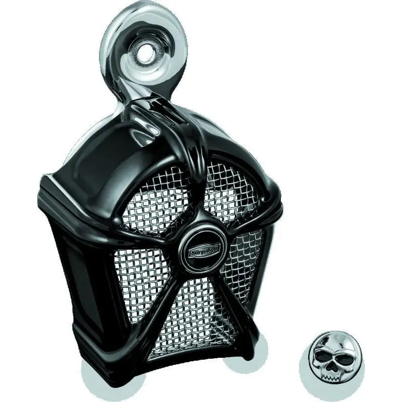 Kuryakyn 7297 Kuryakyn Mach 2 Horn Cover Black With Chrome Mesh - 7297