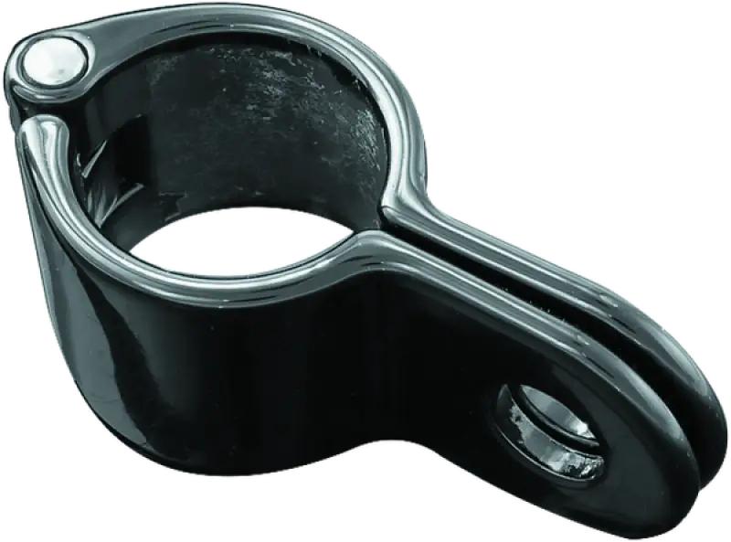 Black metal clamp with silver bolt for Kuryakyn Magnum Quick Clamp 1 1/4inch
