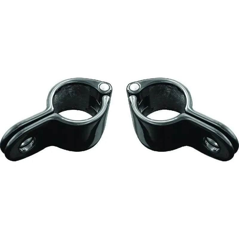 Kuryakyn 7481 Kuryakyn Magnum Quick Clamp 1inch Gloss Black (Pair) - 7481