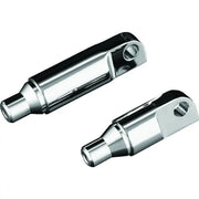 Kuryakyn 8064 Kuryakyn Male Mount 2-1/2inch Footpeg Extension Chrome (Pair) - 8064
