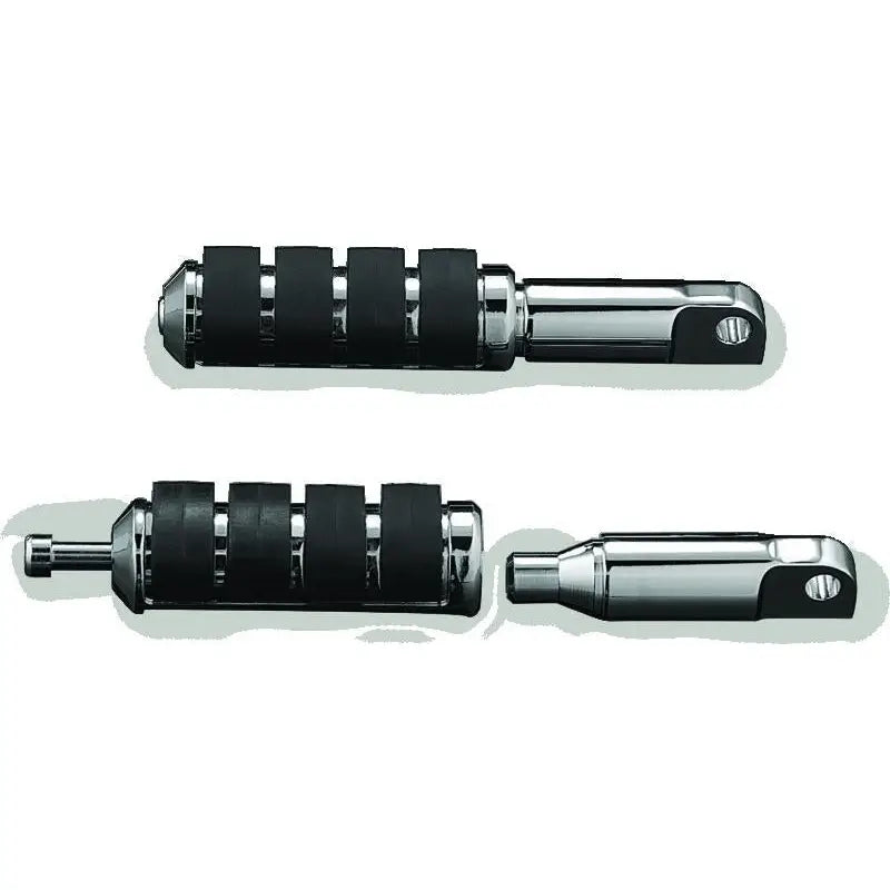 Kuryakyn 8064 Kuryakyn Male Mount 2-1/2inch Footpeg Extension Chrome (Pair) - 8064