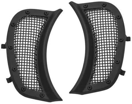 Kuryakyn mesh headlight vent accents black mesh side panel cover