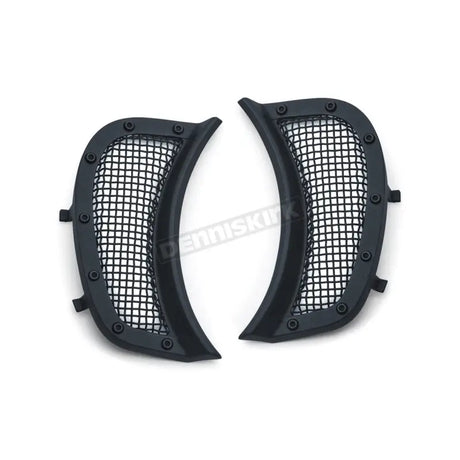 Kuryakyn mesh headlight vent accents black grille cover set