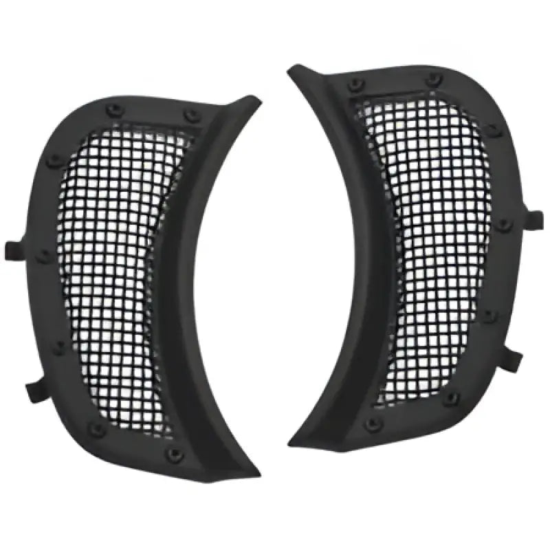 Kuryakyn mesh headlight vent accents with black ribbed mesh covers