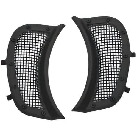 Kuryakyn mesh headlight vent accents with black ribbed mesh covers
