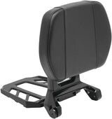 Kuryakyn Neo Driver and Passenger Backrest with Luggage Rack on Black Motorcycle