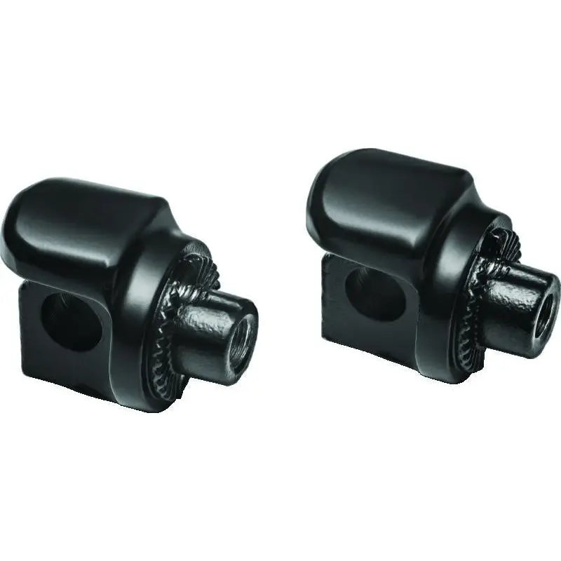 Kuryakyn 8895 Kuryakyn Non-Pivot Splined Peg Adapter Harley-Davidson Models Black - 8895