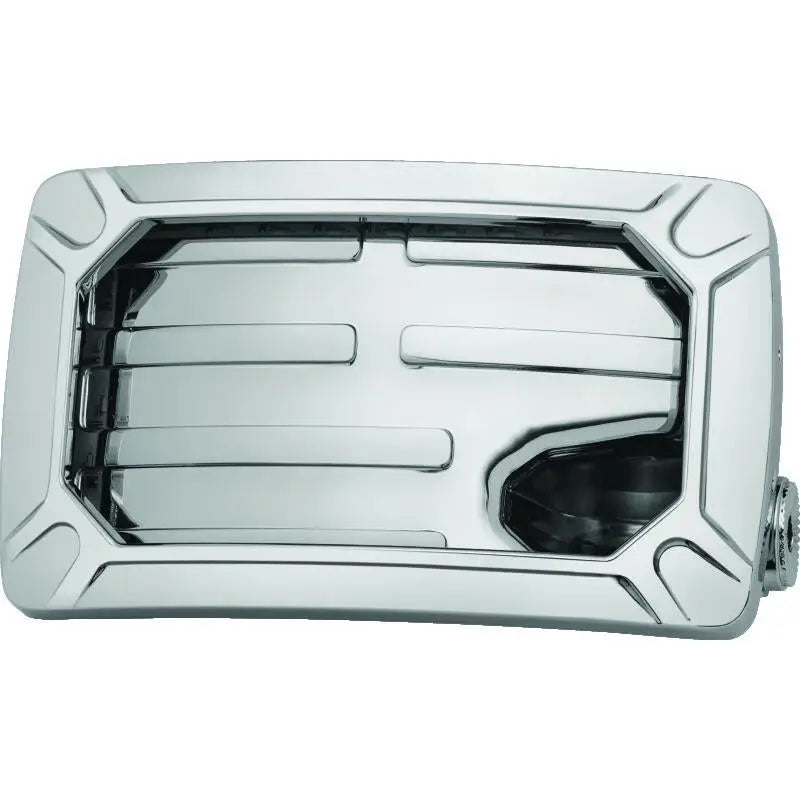 Kuryakyn 3192 Kuryakyn Nova Curved Horizontal Mount Side License Plate Holder Chrome - 3192