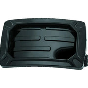Kuryakyn 3193 Kuryakyn Nova Curved Horizontal Mount Side License Plate Holder Gloss Black - 3193