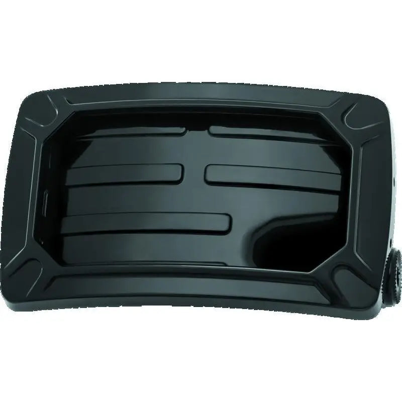 Kuryakyn 3193 Kuryakyn Nova Curved Horizontal Mount Side License Plate Holder Gloss Black - 3193