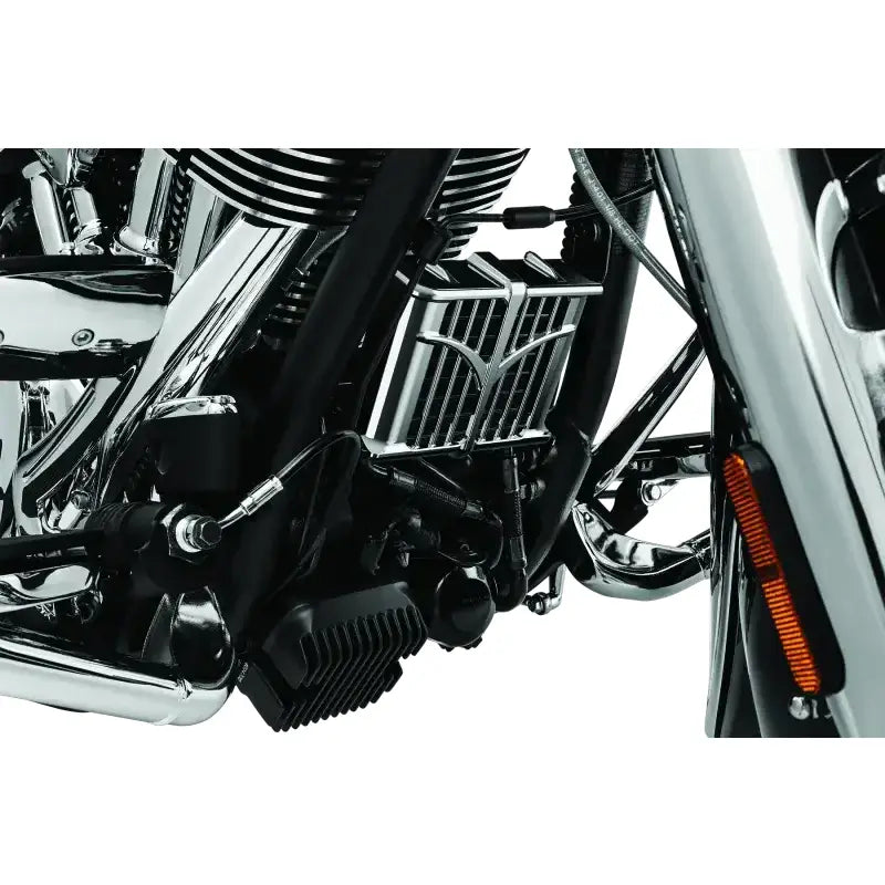 Kuryakyn Oil Cooler Cover 14-23 Indian Models Chrome - RV and Auto Parts
