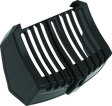 Black plastic hair clipper attachment on Kuryakyn Oil Cooler Cover Milwaukee-8