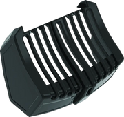 Black plastic hair clipper attachment on Kuryakyn Oil Cooler Cover Milwaukee-8