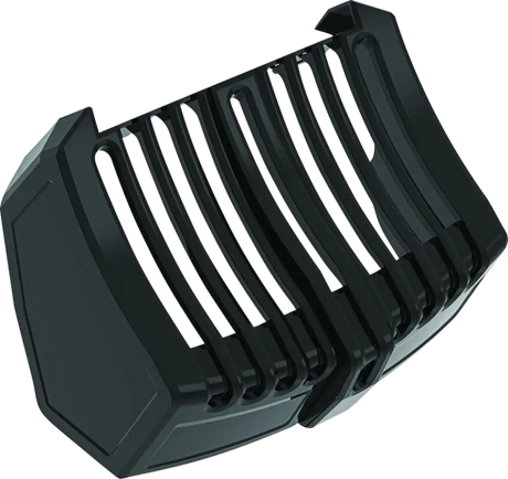 Black plastic hair clipper attachment on Kuryakyn Oil Cooler Cover Milwaukee-8